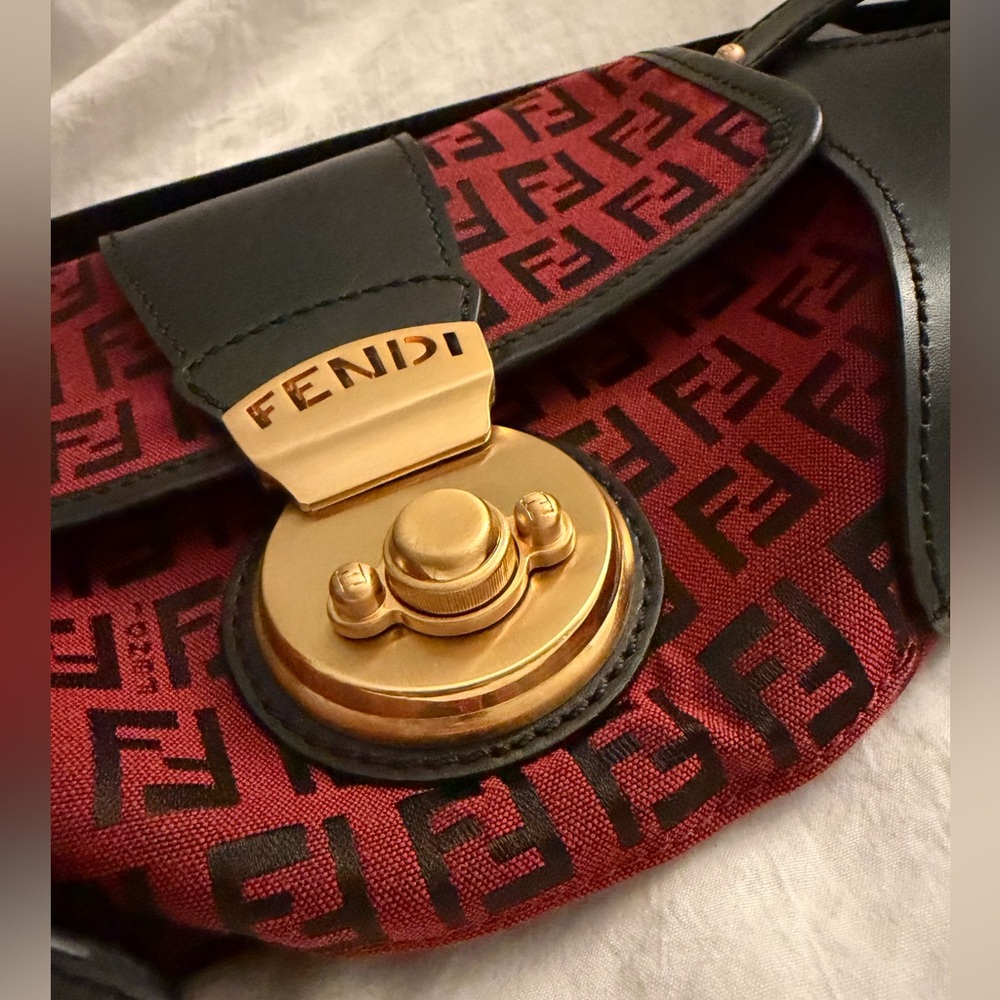 👑✅PRICE FIRM✅  AUTHENTIC Fendi Borsa Zucca Bag - Picture 5 of 17